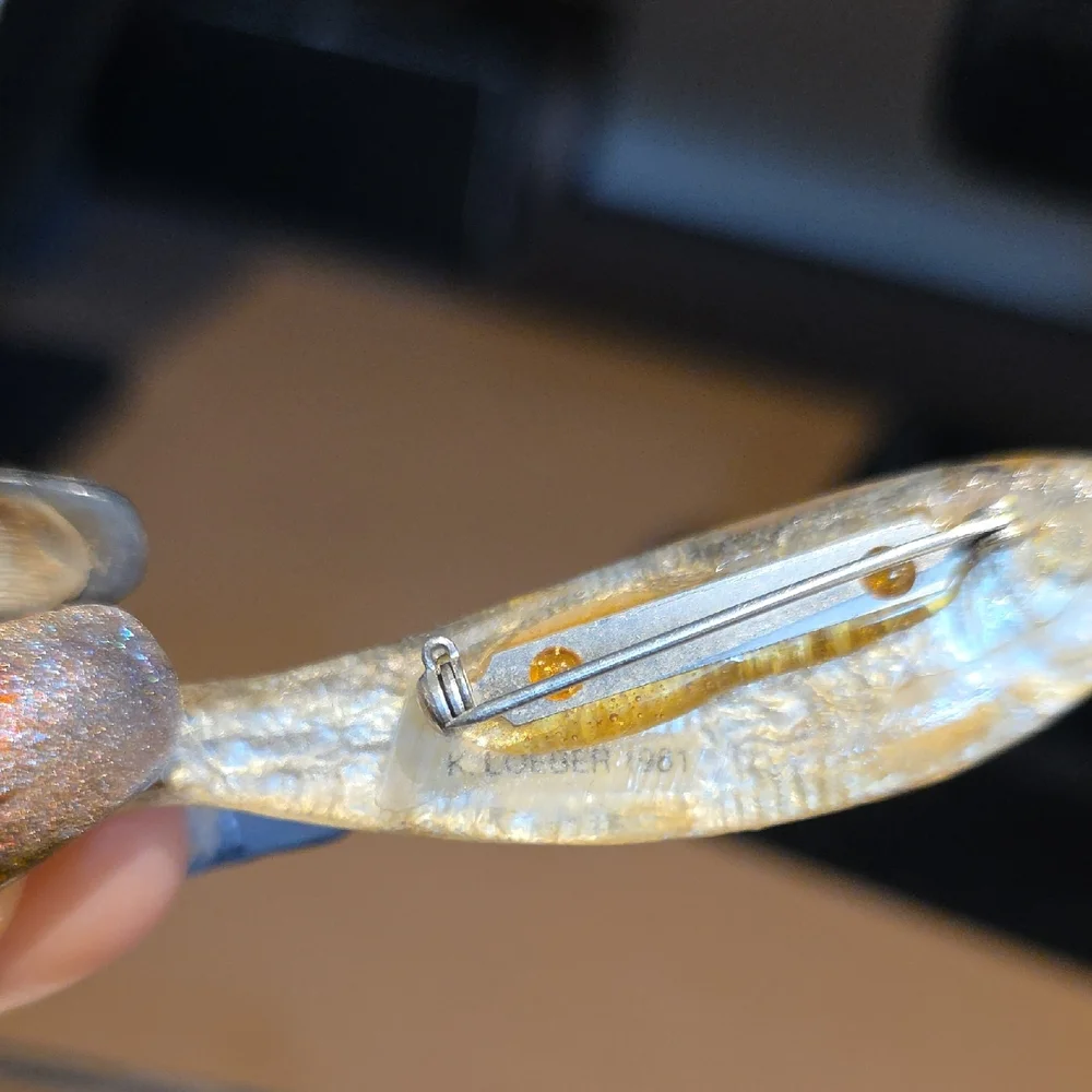 Silver Fish Brooch From KEN LOEBER